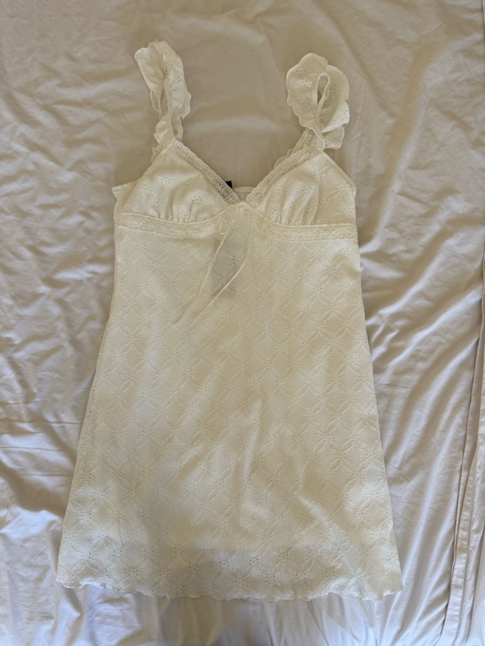 wild fable Ivory Eyelet Mini Dress